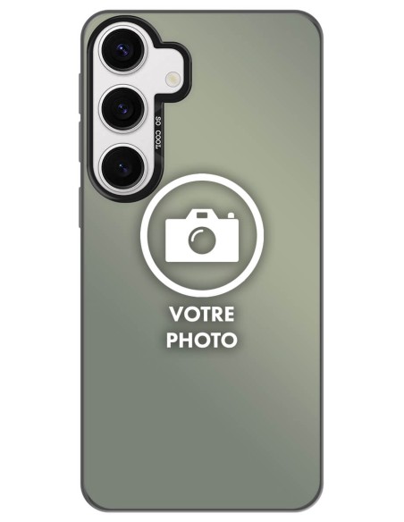 Coque silicone So Cool personnalisée Noir pour Samsung Galaxy S24