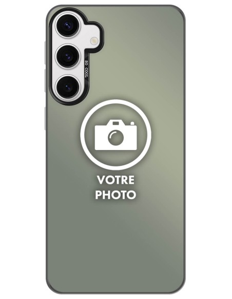 Coque silicone So Cool personnalisée Noir pour Samsung Galaxy S24 Plus