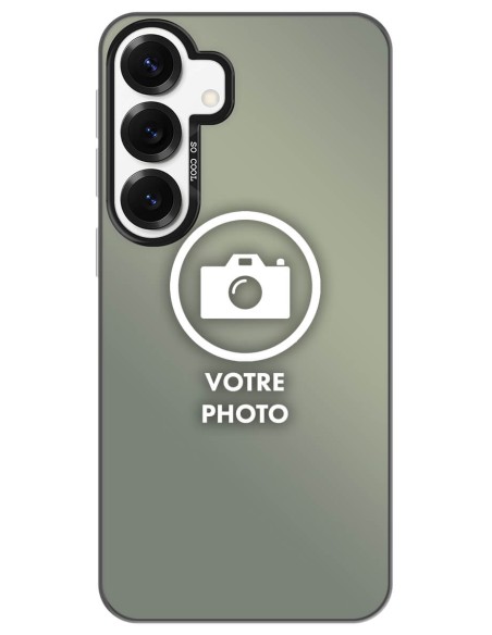 Coque silicone So Cool personnalisée Noir pour Samsung Galaxy S25