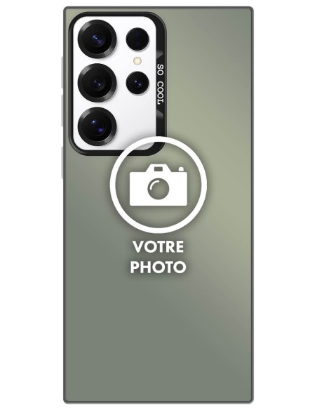 Coque silicone So Cool personnalisée Noir pour Samsung Galaxy S25 Ultra