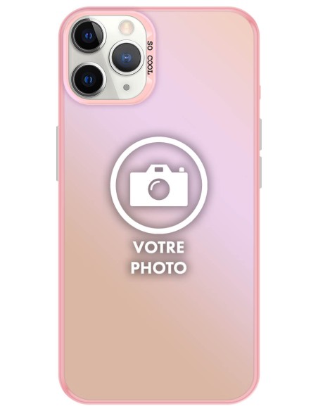 Coque silicone So Cool personnalisée Rose pour Apple iPhone 11 Pro