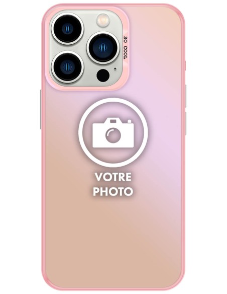 Coque silicone So Cool personnalisée Rose pour Apple iPhone 13 Pro Max