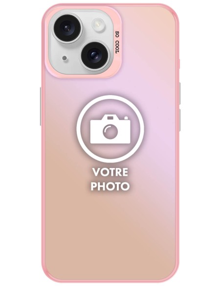 Coque silicone So Cool personnalisée Rose pour Apple iPhone 14 Plus