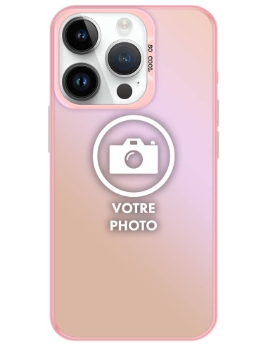 Coque silicone So Cool personnalisée Rose pour Apple iPhone 14 Pro