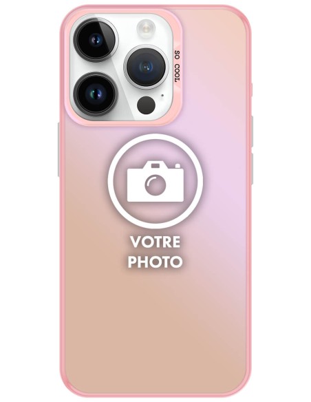 Coque silicone So Cool personnalisée Rose pour Apple iPhone 14 Pro Max