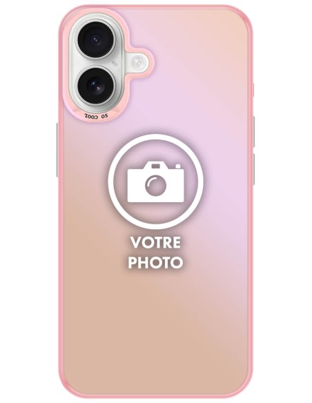 Coque silicone So Cool personnalisée Rose pour Apple iPhone 16 Plus