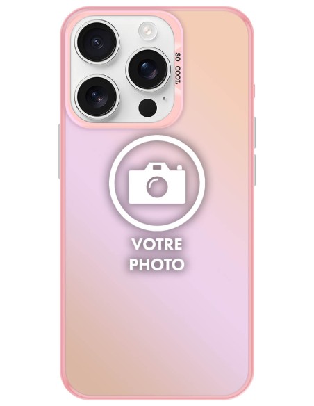 Coque silicone So Cool personnalisée Rose pour Apple iPhone 16 Pro