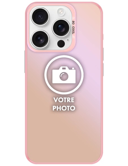 Coque silicone So Cool personnalisée Rose pour Apple iPhone 16 Pro Max