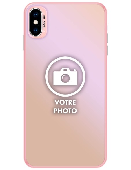 Coque silicone So Cool personnalisée Rose pour Apple iPhone XS Max