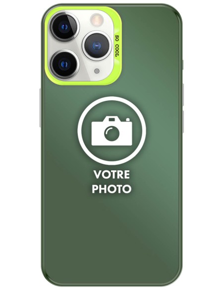 Coque silicone So Cool personnalisée Vert pour Apple iPhone 11 Pro Max