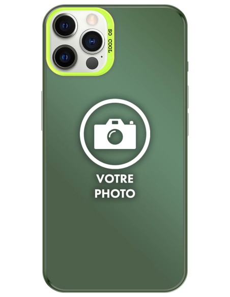Coque silicone So Cool personnalisée Vert pour Apple iPhone 12 | iPhone 12 Pro