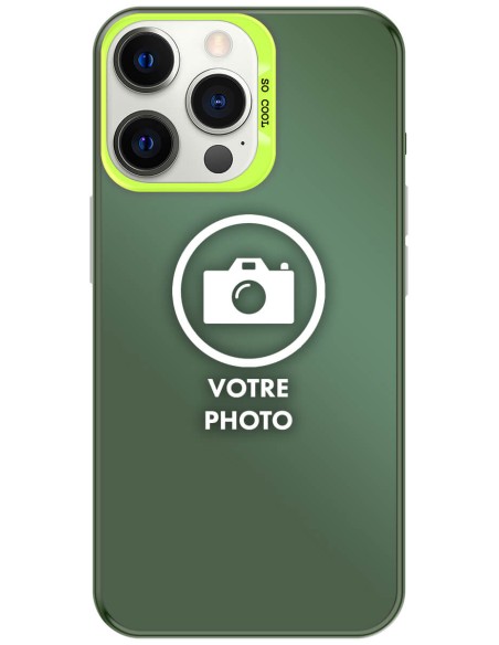 Coque silicone So Cool personnalisée Vert pour Apple iPhone 12 Pro Max