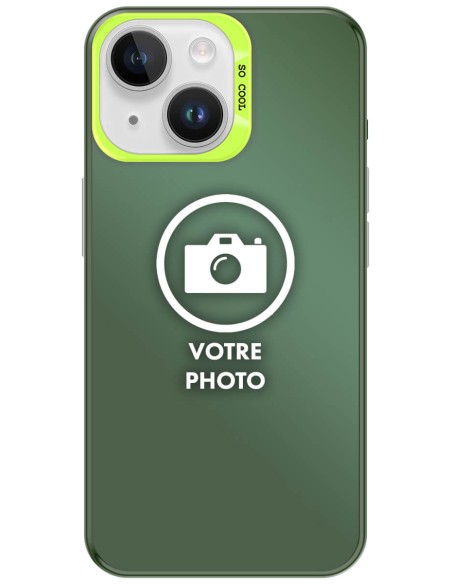 Coque silicone So Cool personnalisée Vert pour Apple iPhone 13 | iPhone 14