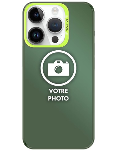 Coque silicone So Cool personnalisée Vert pour Apple iPhone 14 Pro Max