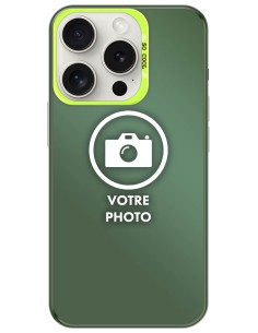 Coque silicone So Cool personnalisée Vert pour Apple iPhone 15 Pro