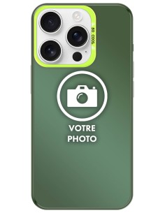 Coque silicone So Cool personnalisée Vert pour Apple iPhone 16 Pro