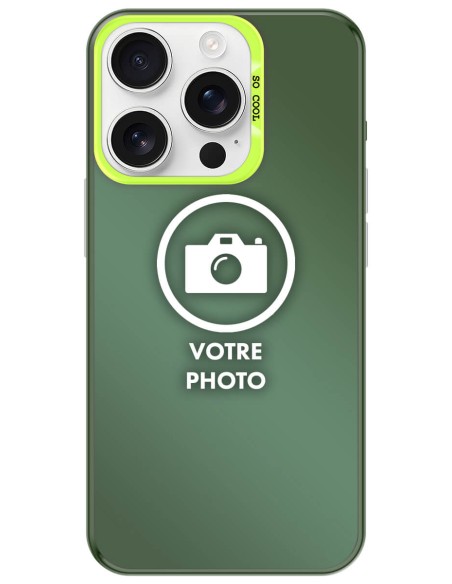 Coque silicone So Cool personnalisée Vert pour Apple iPhone 16 Pro
