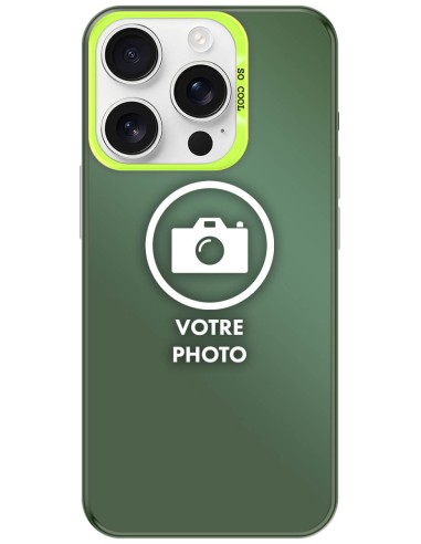 Coque silicone So Cool personnalisée Vert pour Apple iPhone 16 Pro Max