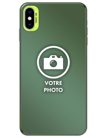Coque silicone So Cool personnalisée Vert pour Apple iPhone X / XS
