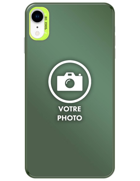 Coque silicone So Cool personnalisée Vert pour Apple iPhone XR