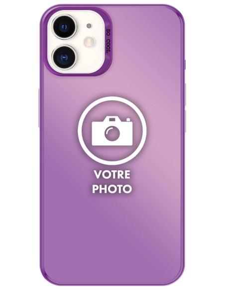 Coque silicone So Cool personnalisée Violet pour Apple iPhone 11