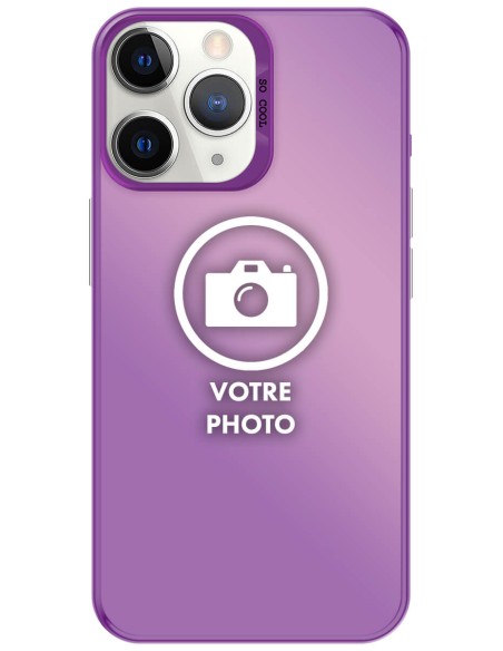 Coque silicone So Cool personnalisée Violet pour Apple iPhone 11 Pro Max