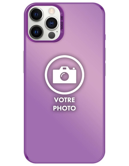Coque silicone So Cool personnalisée Violet pour Apple iPhone 12 | iPhone 12 Pro