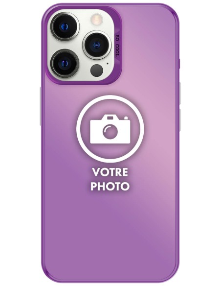 Coque silicone So Cool personnalisée Violet pour Apple iPhone 12 Pro Max
