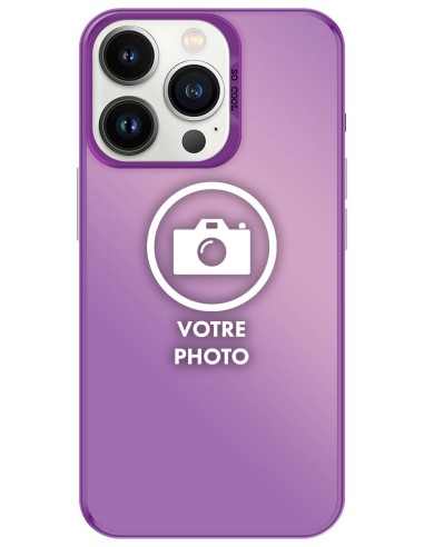 Coque silicone So Cool personnalisée Violet pour Apple iPhone 13 Pro