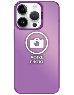 Coque silicone So Cool personnalisée Violet pour Apple iPhone 14 Pro Max