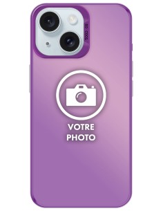 Coque silicone So Cool personnalisée Violet pour Apple iPhone 15