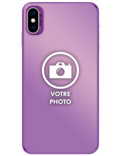 Coque silicone So Cool personnalisée Violet pour Apple iPhone XS Max
