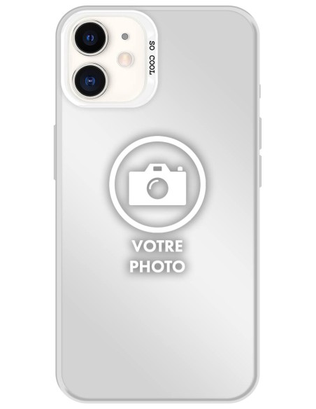 Coque silicone So Cool personnalisée Argent pour Apple iPhone 11