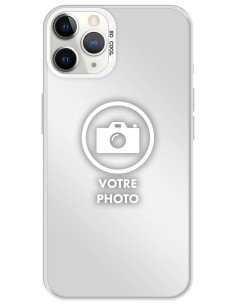 Coque silicone So Cool personnalisée Argent pour Apple iPhone 11 Pro