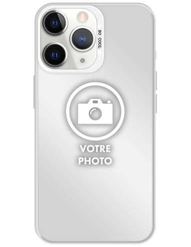Coque silicone So Cool personnalisée Argent pour Apple iPhone 11 Pro Max