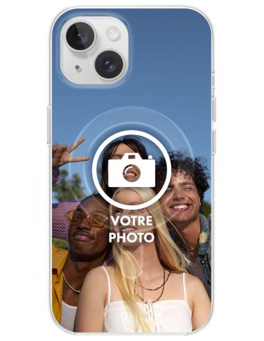 Coque MagSafe personnalisée compatible Apple iPhone 15