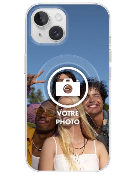 Coque MagSafe personnalisée compatible Apple iPhone 15