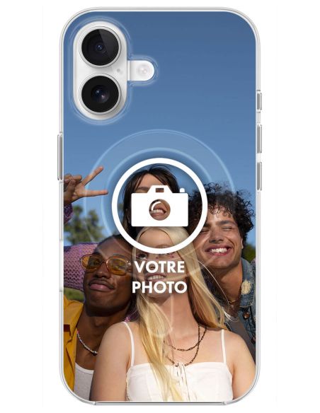 Coque MagSafe personnalisée compatible Apple iPhone 16