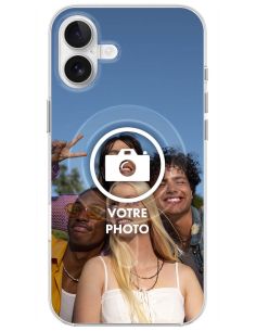 Coque MagSafe personnalisée compatible Apple iPhone 16 Plus