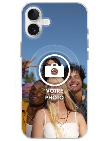 Coque MagSafe personnalisée compatible Apple iPhone 16 Plus