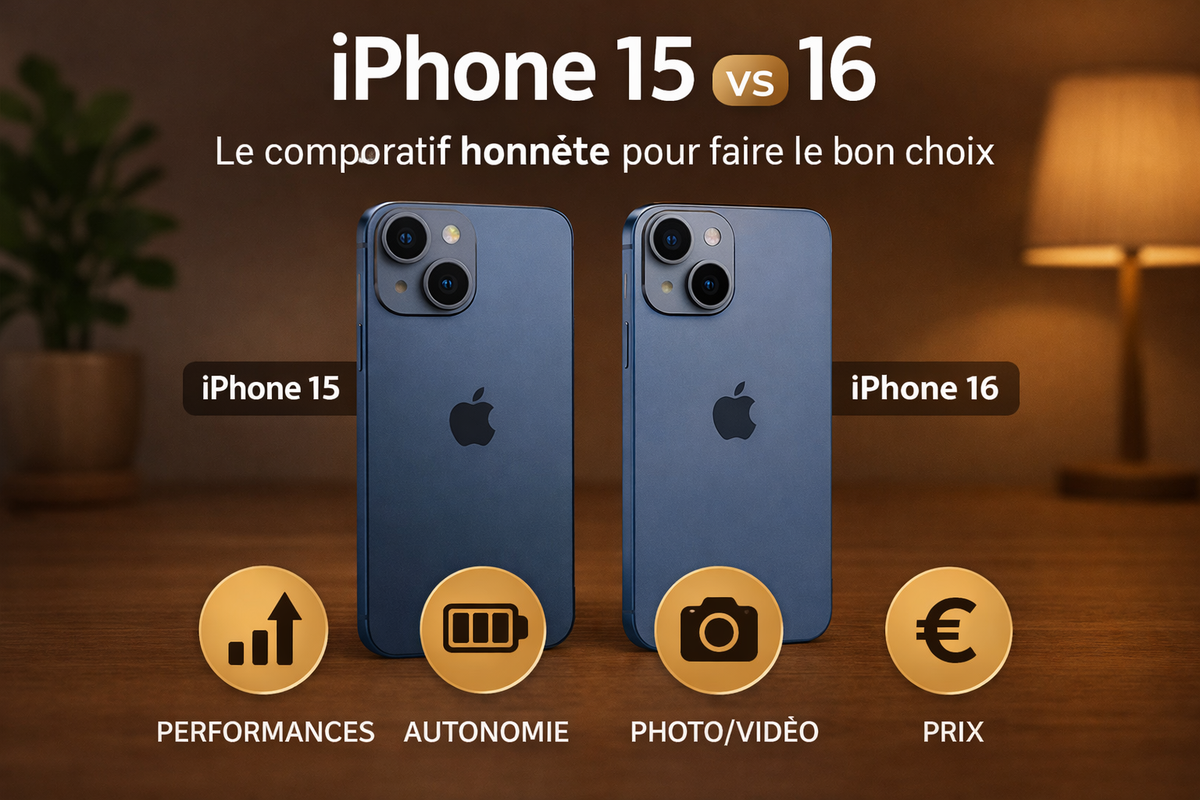 iPhone 15 vs 16 : le comparatif honnête pour faire le bon choix