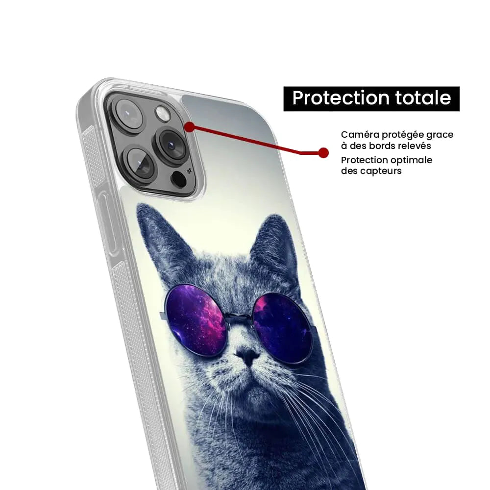 Chat à lunette 