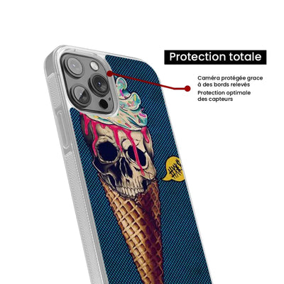 Ice cream skull blue 
