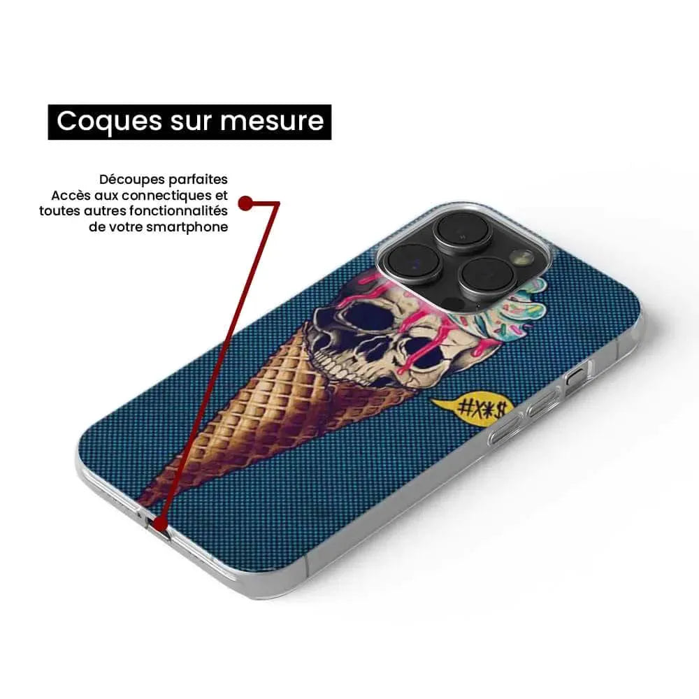 Ice cream skull blue 