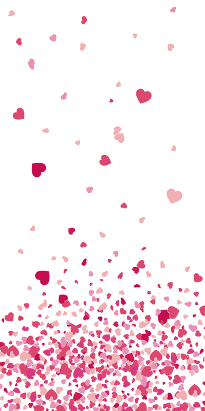 Confettis de Coeurs Rose