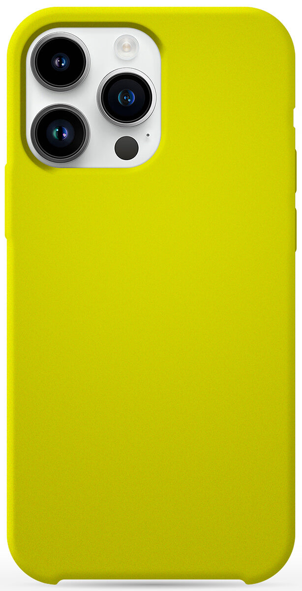 Coque en silicone Soft Touch Jaune