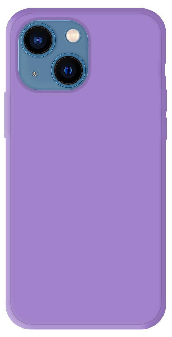 Coque en silicone Mat Violet pour Apple iPhone 13 Mini