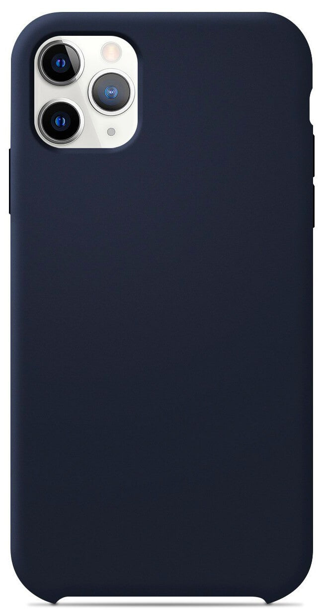 Coque en silicone Soft Touch Bleu nuit pour Apple iPhone 11 Pro