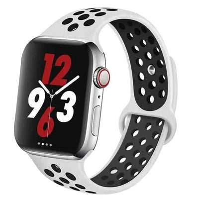Bracelet pour Apple Watch en silicone à trous