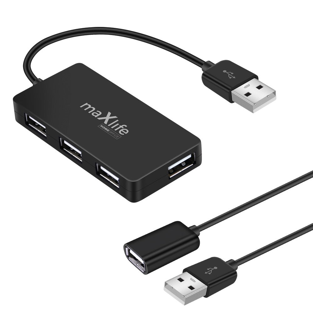 Hub USB 2.0 Maxlife - Noir